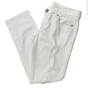 White Distressed Jeans